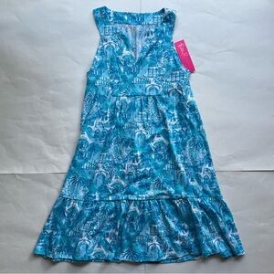 NWT Lilly Pulitzer Lilly Dress Amalfi Blue Sunny State of Mind Sz Small